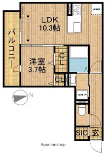 DーROOM下池川町【2階】の間取り