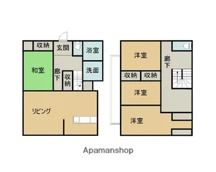 静岡県掛川市大坪台【一戸建】の間取り