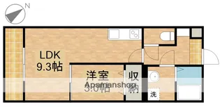 フェリス道本【2階】の間取り