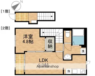 仮)シェルル・スターテラス貴布祢【2階】の間取り