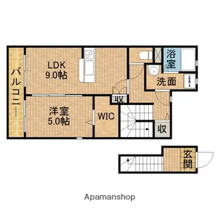 LOTUS豊岡【2階】の間取り