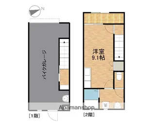 ホビープラスB【3号室】の間取り