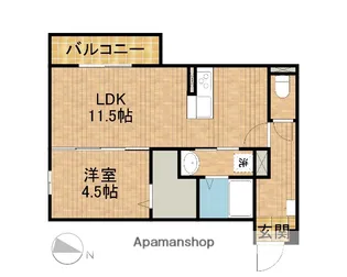 プルミエール今之浦【1階】の間取り