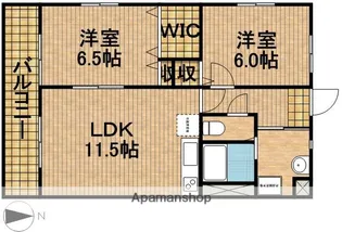 サンモール【1階】の間取り