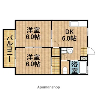 サンビレッジB【2階】の間取り