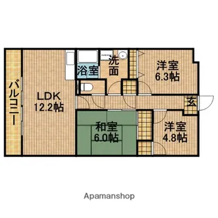 JUBILANT21【205号室】の間取り