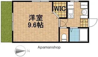 泉・ひとこと【102号室】の間取り