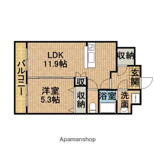 サンスターズ.B【2階】の間取り
