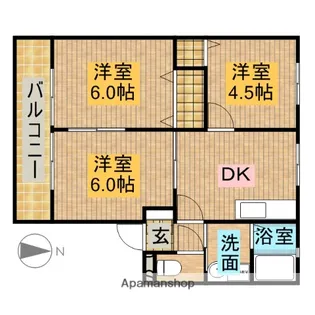 COSMOSⅥ【1階】の間取り