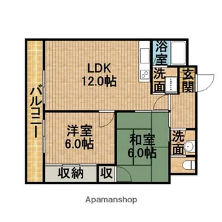 SURPLUSルージュ【1階】の間取り
