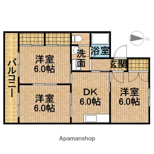 カーサグランデ【2階】の間取り
