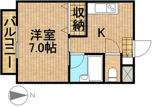 ハイツTAO【1階】の間取り