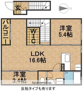 ジュビリアン【203号室】の間取り