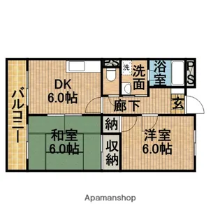 LIMPIAおおまつ【2階】の間取り
