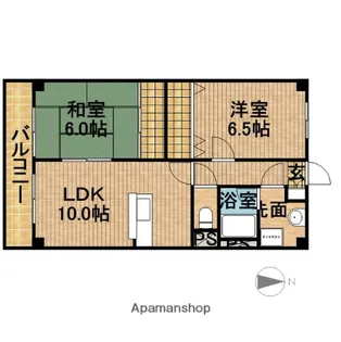 アネシスKOSAI【3階】の間取り