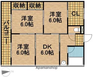 サザンクロス【2階】の間取り