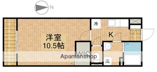 静岡県浜松市中央区泉3丁目【アパート】の間取り