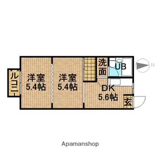 コーポ蘭Ⅰ【101号室】の間取り