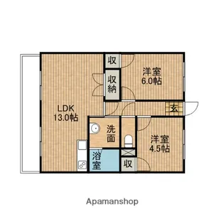 イーストパレス青木【2階】の間取り