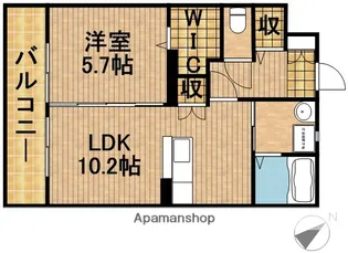 ソレアード【2階】の間取り