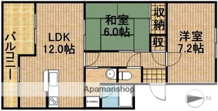 アバンテヤマカ【106号室】の間取り