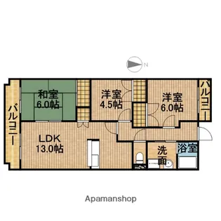 高田レジデンス【3階】の間取り