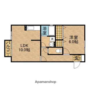 ダーヴォッフォノルトS【201号室】の間取り