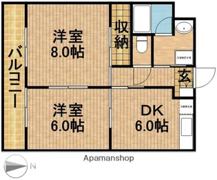 メゾンアプリ【1階】の間取り