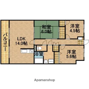 ソレール【1階】の間取り