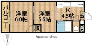 ランドスケイプ【2階】の間取り