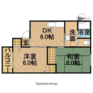 アリコベール【2階】の間取り