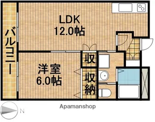 シャトレ壱番館【3階】の間取り