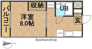 リバーハイツ今之浦Ⅰ【3階】の間取り