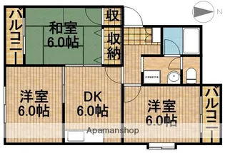 オークヒルズ天竜【2階】の間取り