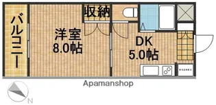 エステートビレッジ【1階】の間取り