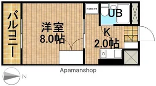グランパレⅠ【3階】の間取り