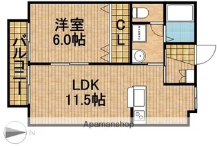 グリーンリーフ【2階】の間取り