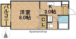 メイプルTSS【2階】の間取り