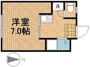 ゆうハウス【2B号室】の間取り