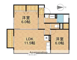 サンリール【2階】の間取り