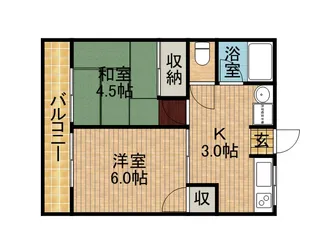 エステール【2階】の間取り