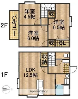静岡県浜松市中央区芳川町【一戸建】の間取り
