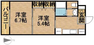 シャトー水堀【1階】の間取り
