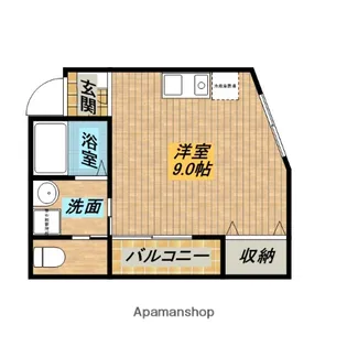 リバーサイドハウス【E号室】の間取り