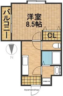 サンパティーク【2階】の間取り