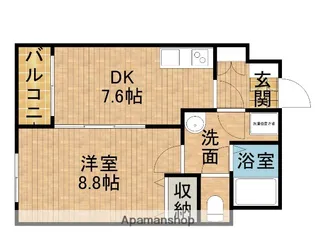 LAUREL COURT 田町(ローレルコート田町)【3階】の間取り