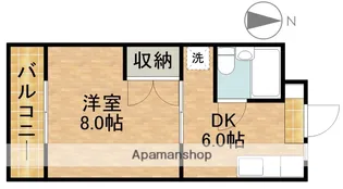 エコール北浜【1階】の間取り