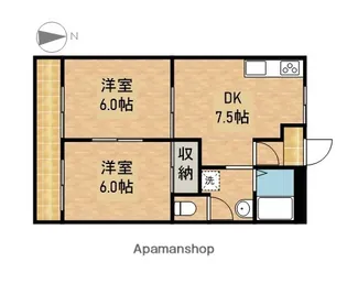 フレグランス【2階】の間取り