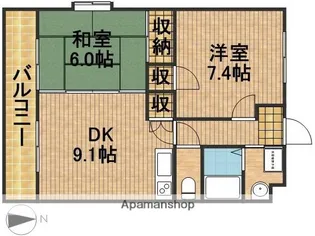エスペランサ【3階】の間取り