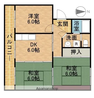 グランドール【1階】の間取り